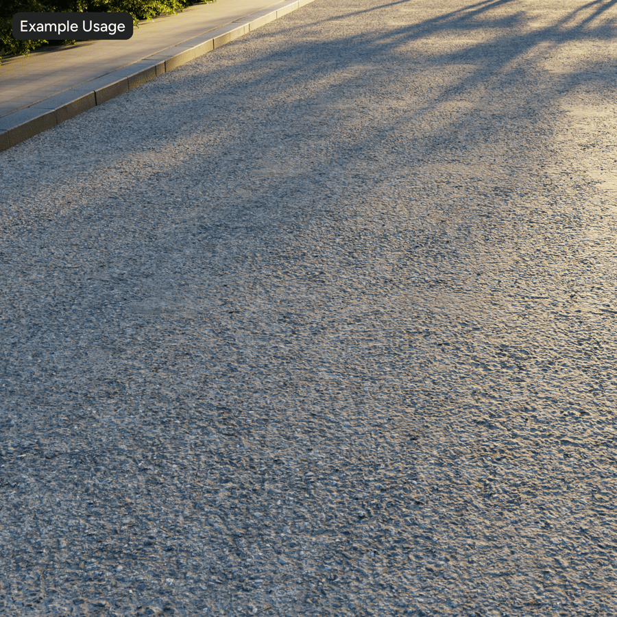 Damaged Aggregate Asphalt Texture