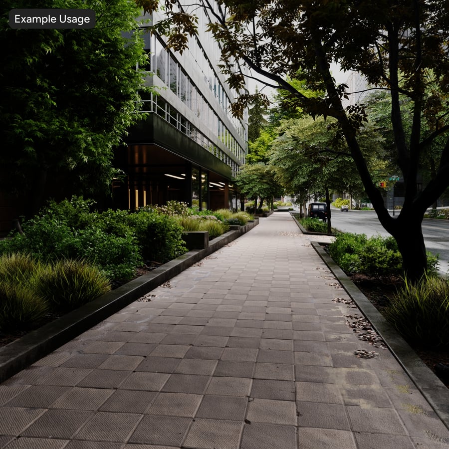 Čtvercová drážkovaná textura betonové dlažby