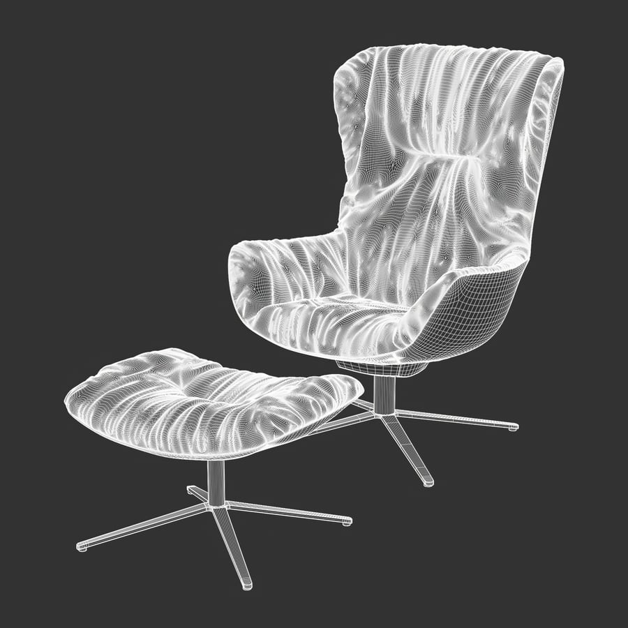 Réplica da poltrona Freifrau Doze, modelo Cool Brown