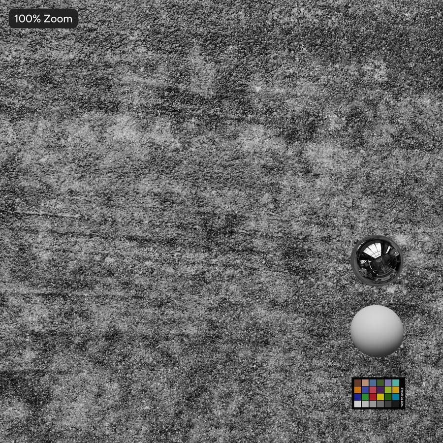 Tire Marks on Icy Asphalt Road Texture