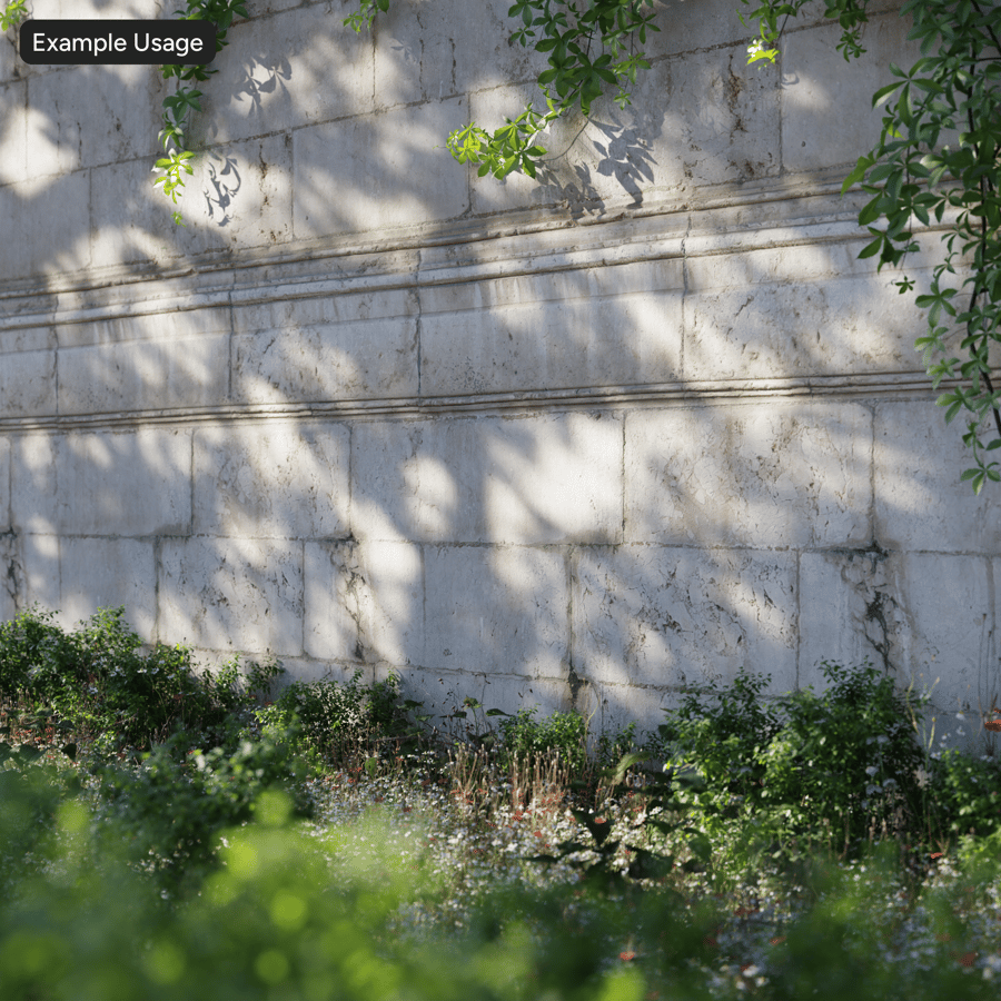 Aged Ashlar Limestone Wall Texture, Warm Buff