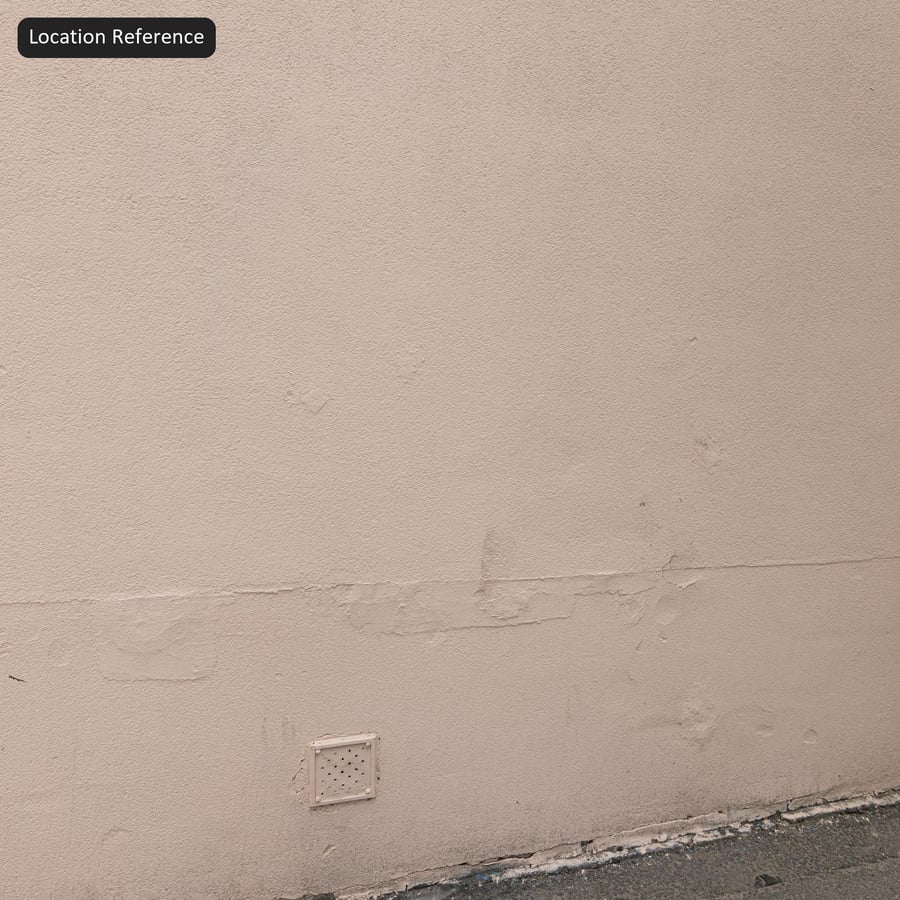 Textura de pared de yeso pintado dañado, beige