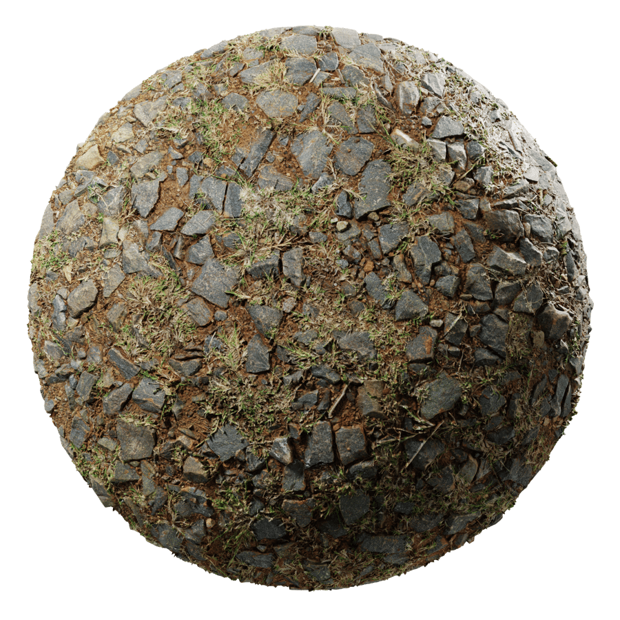 Rock Chunks and Grass Texture