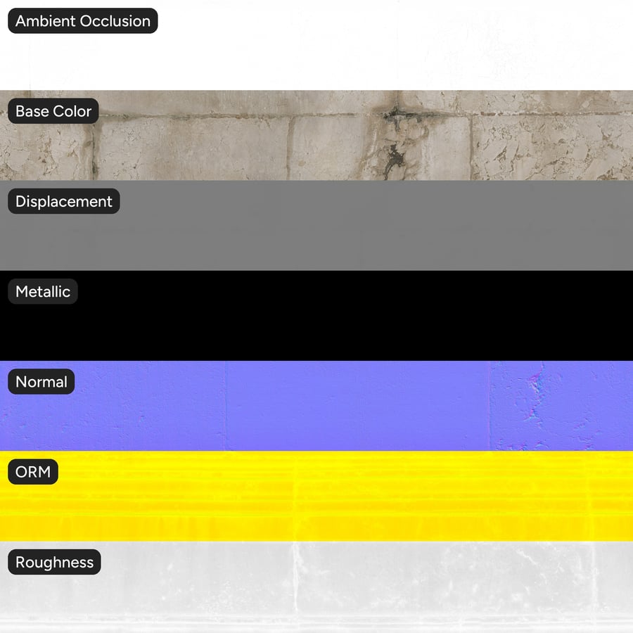 Aged Ashlar Limestone Wall Texture, Warm Buff