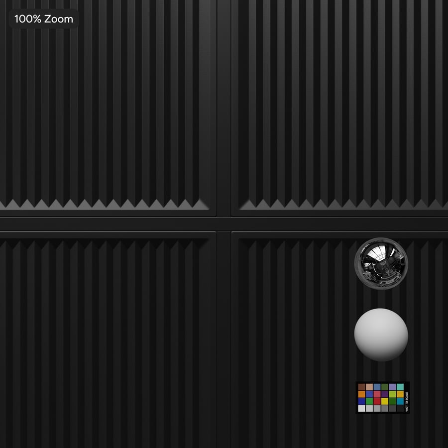 Lamellen-Deckenfliese Textur, Grau