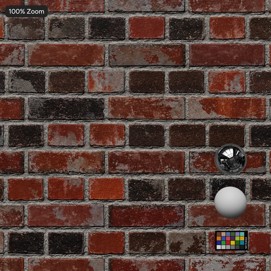 Reclaimed English Bond Brick Wall Texture