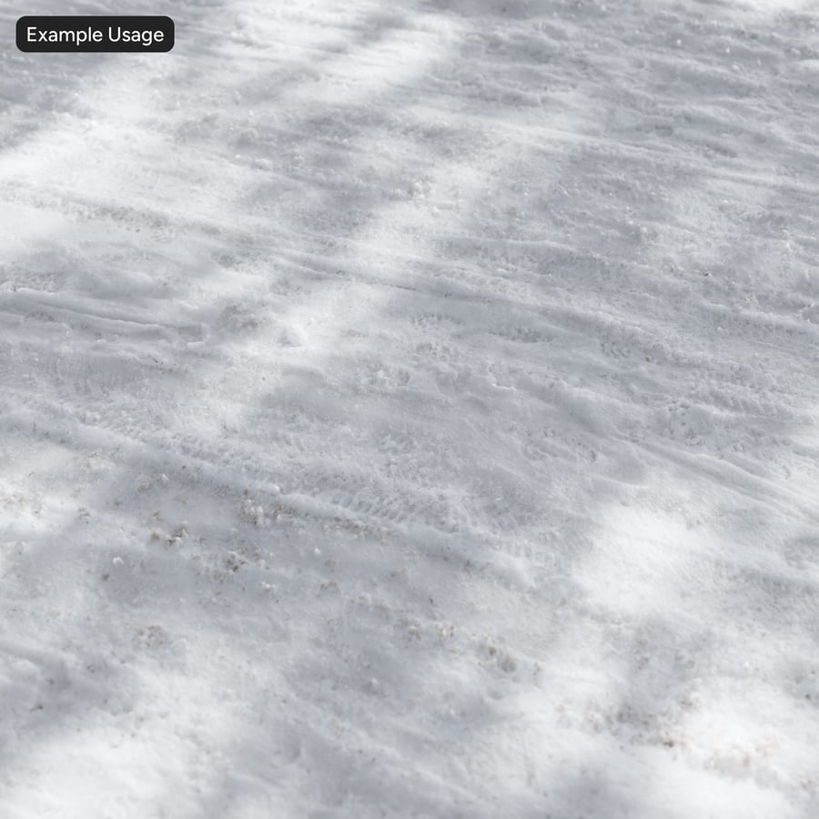 Keréknyomok és lábnyomok a hó textúráján