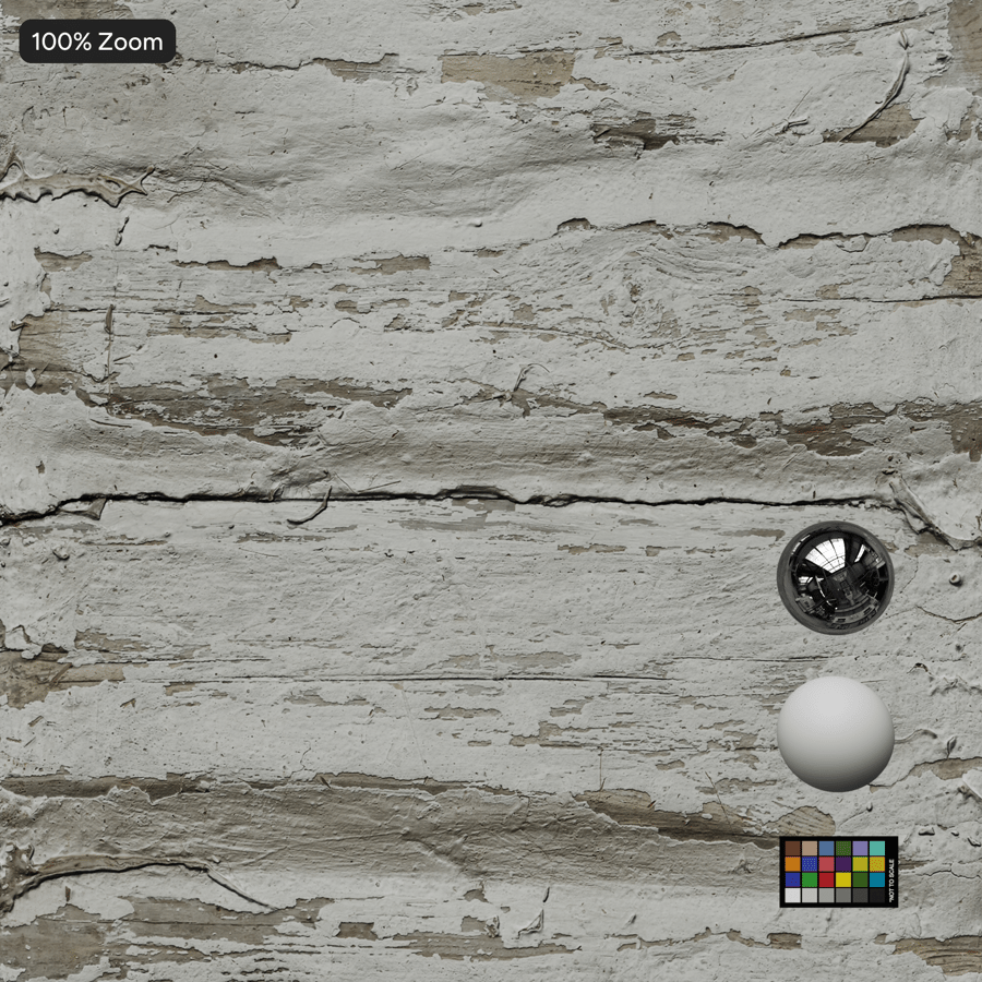 Kết cấu cửa gỗ tróc sơn, màu trắng