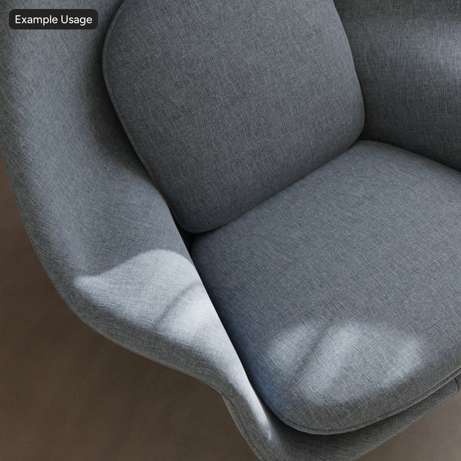 Tecido para estofamento em ponto de cesta, azul denim