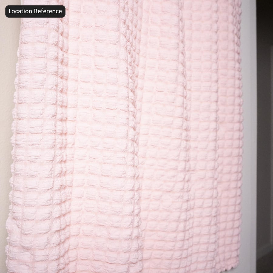 華夫格織物紋理，粉紅色