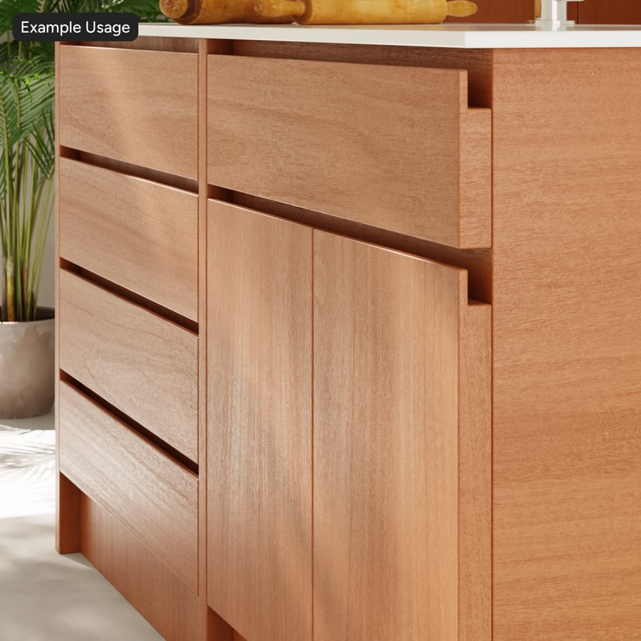 Textura de folheado de madeira Sapele, laranja