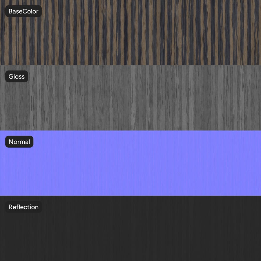 Textura de folheado de carvalho Slip Match, Castanho Catseye