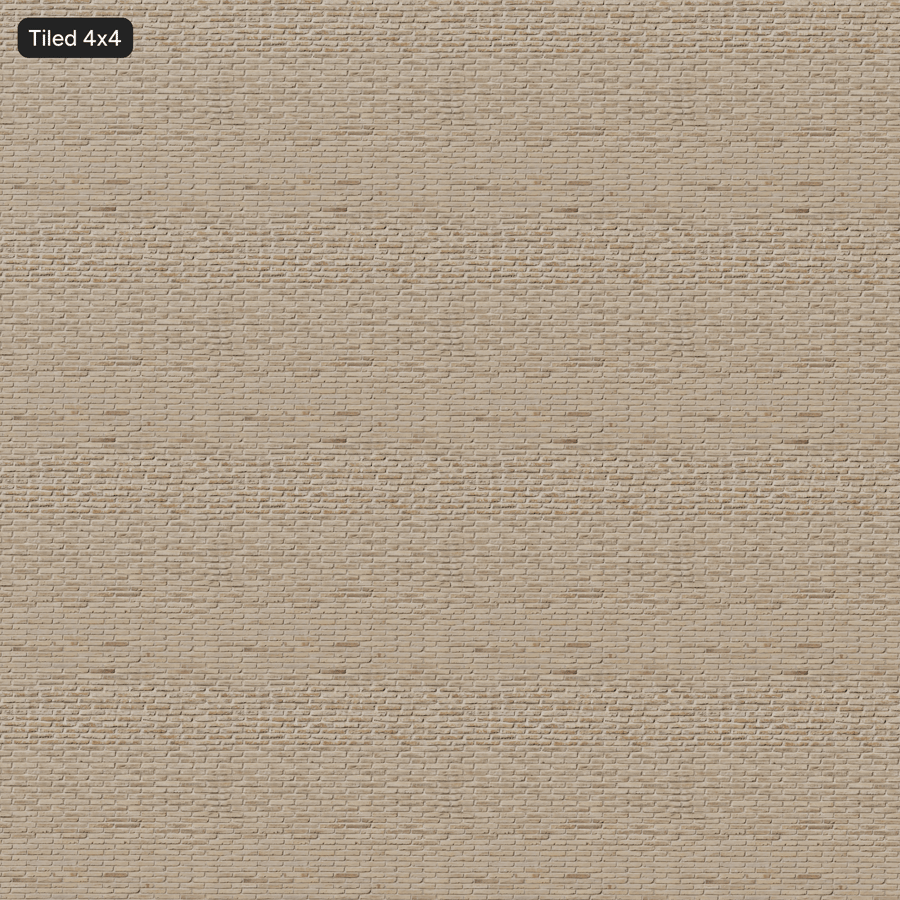 Alte Ziegelsteintextur im Läuferverband, Beige