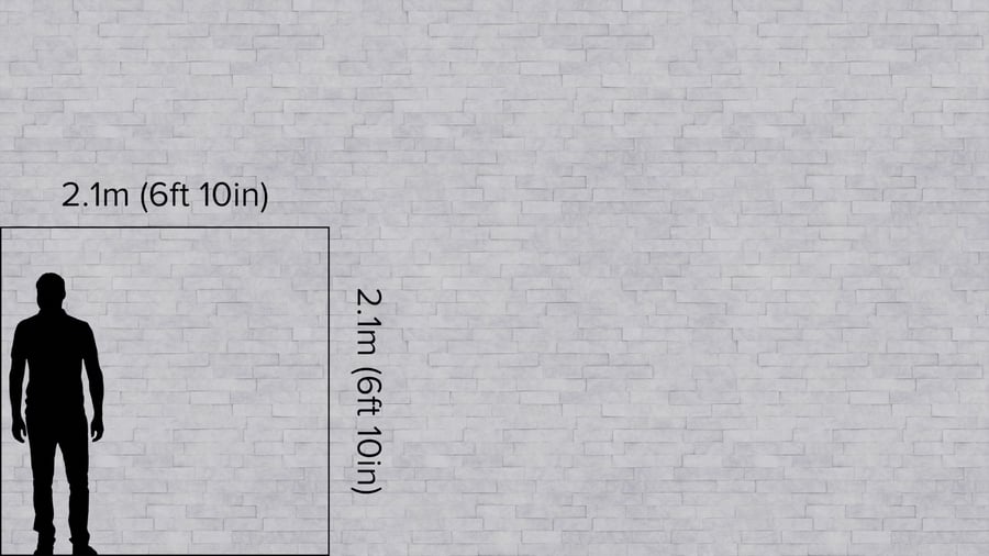 Ledger Stone Wall Texture, White