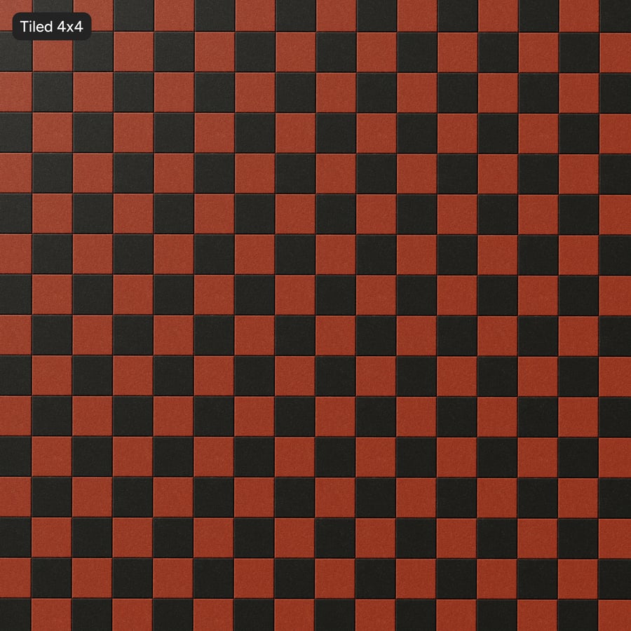 Textura de ladrilho artificial em borracha, vermelho e preto