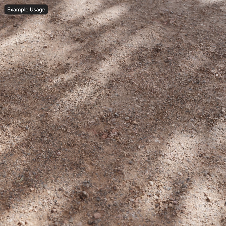 Texture de route de gravier et de terre, rouge