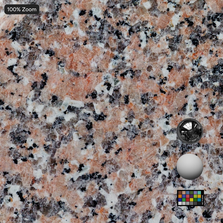 Textura de pedra de granito polido, Twilight Blush