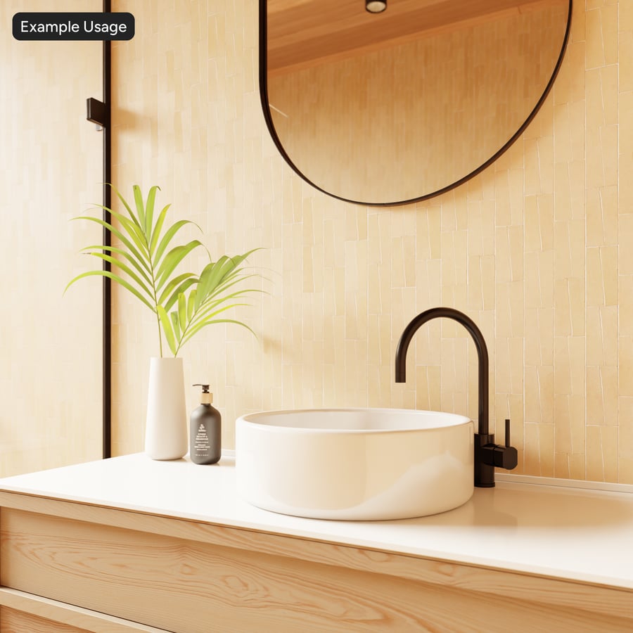 Trapézové matné dlaždice Zellige, béžová barva