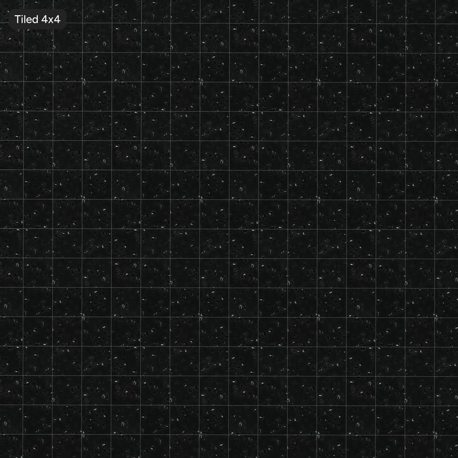 Textura de ladrilho quadrado grande em terrazzo, ônix preto