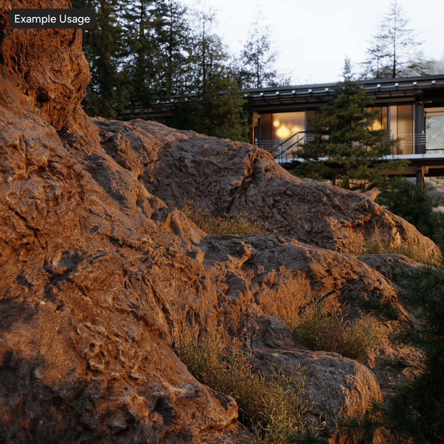 Textura de rocha de penhasco escuro