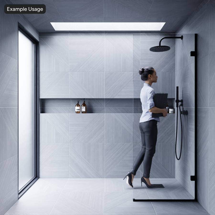 기하학적 세라믹 타일 텍스처, 회색