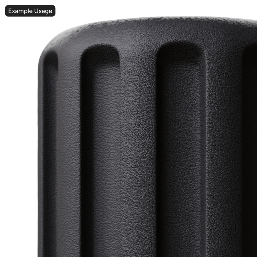 Textura de plástico com molde de couro, preto