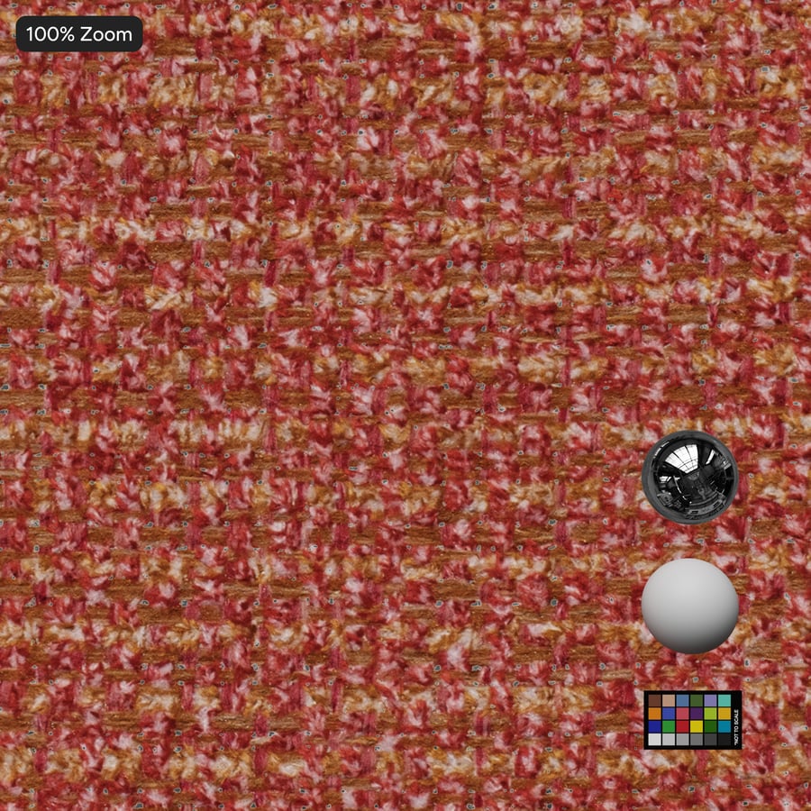 Slubbed Boucle Möbelstoff Textur, feuerrot