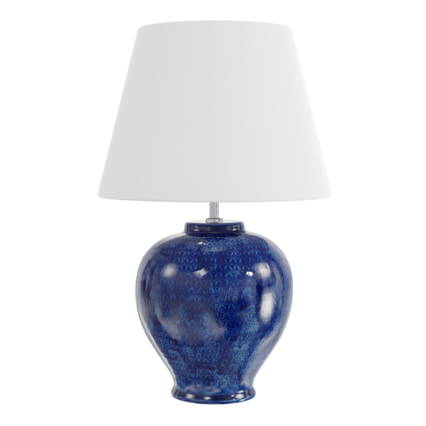 Eno Ceramic Kelantis Egypt Shade Lamp Model, Blue
