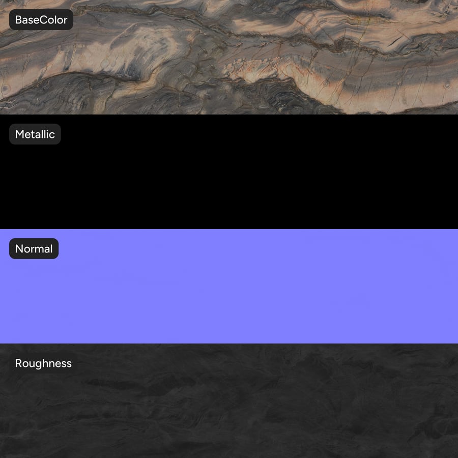 Textura de pedra quartzito polida, cinza fusão
