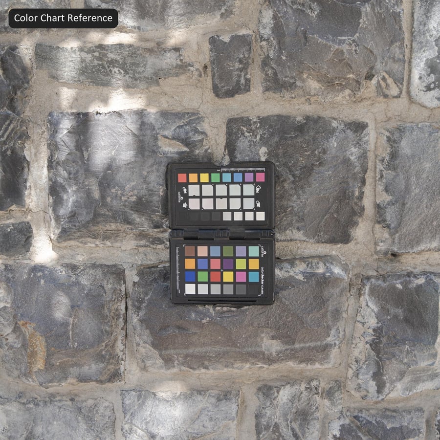 Weathered Rubble Stone Wall Texture, Dark Gray