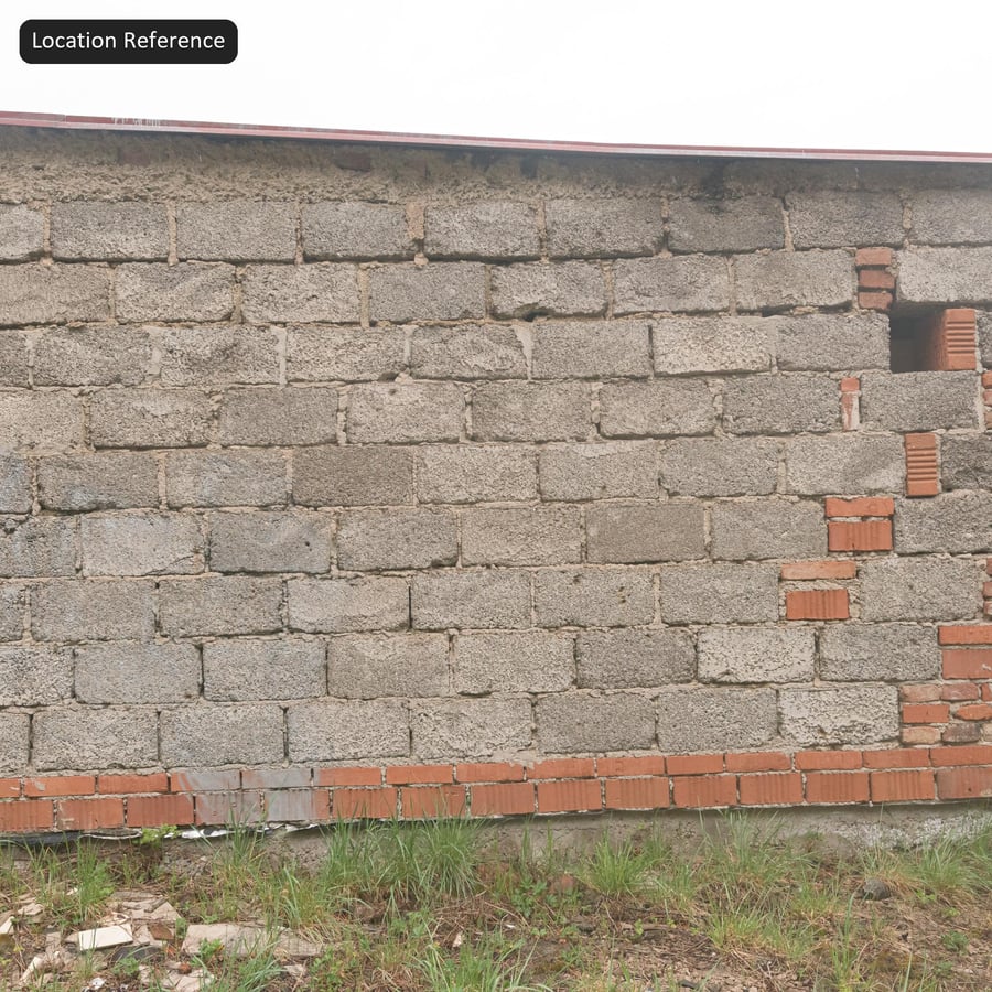 Weathered Running Bond Concrete Block Texture, Grey