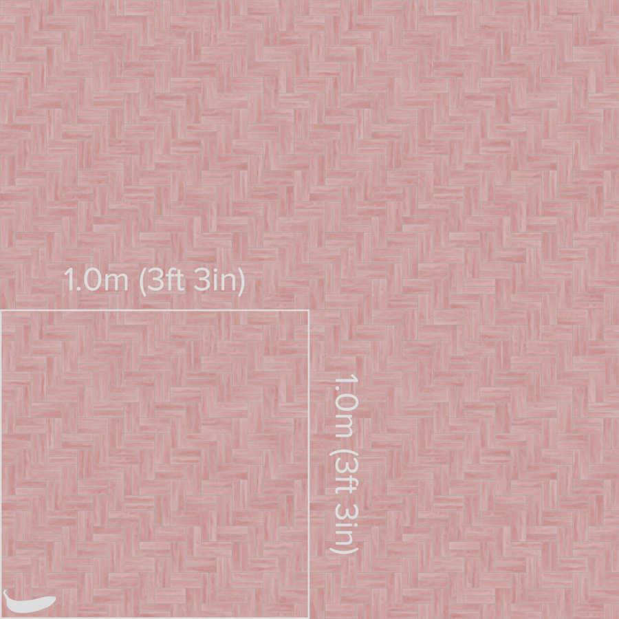 Glossy Herringbone Ceramic Tiles Texture, Pink