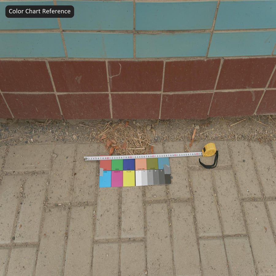 Rectangular Matte Ceramic Tile Texture, Teal Blue