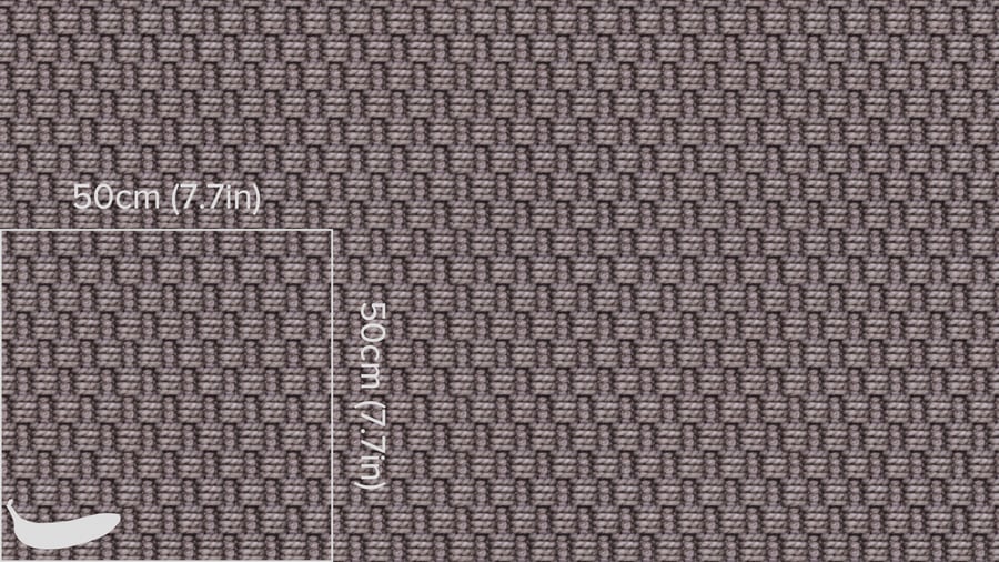 Tapete em lã com textura de tecido de cesta, malva