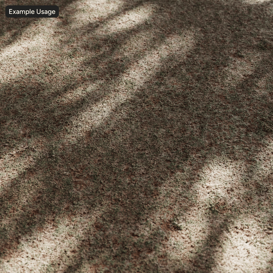 Texture de l'herbe parsemée