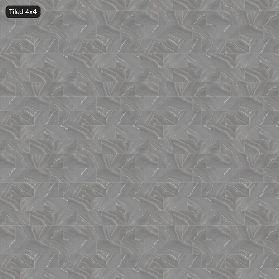 Textura de azulejo mate retangular deslocado em quartzito, cinzento