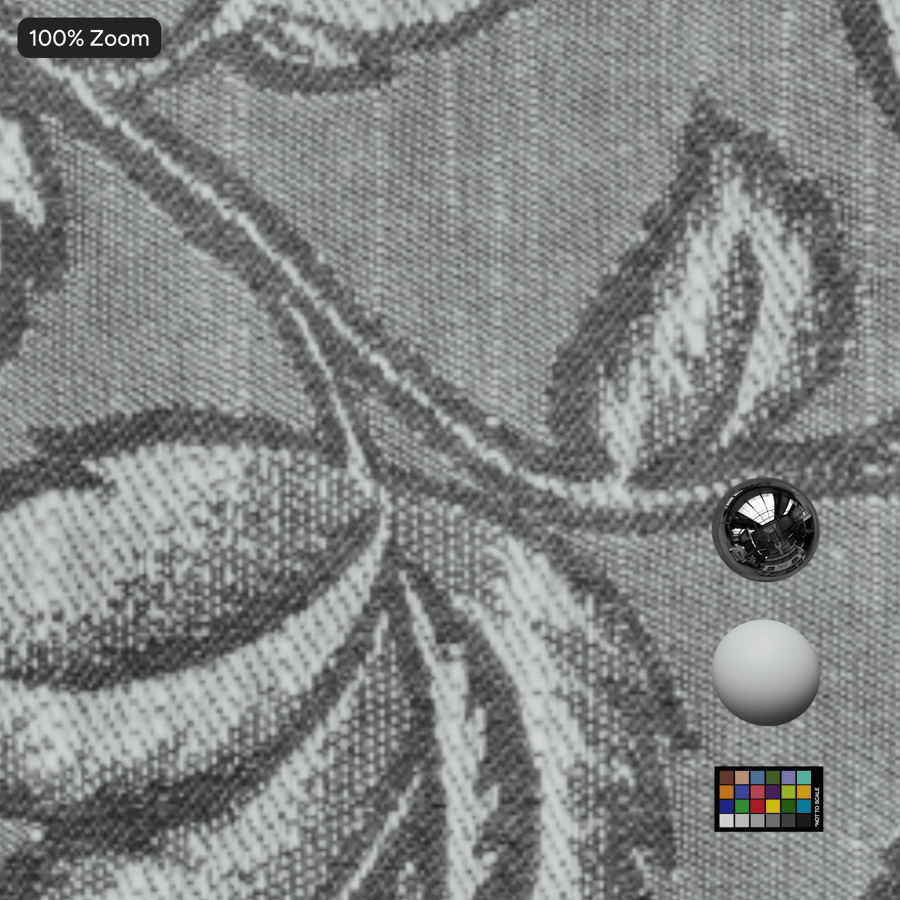 Macon Silver Fabric Texture, Grey