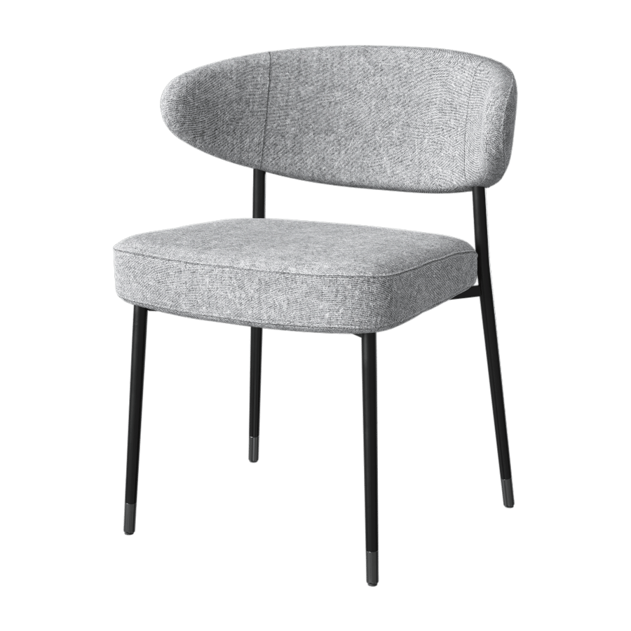 Replica Minotti Expect Chair Model, Grey