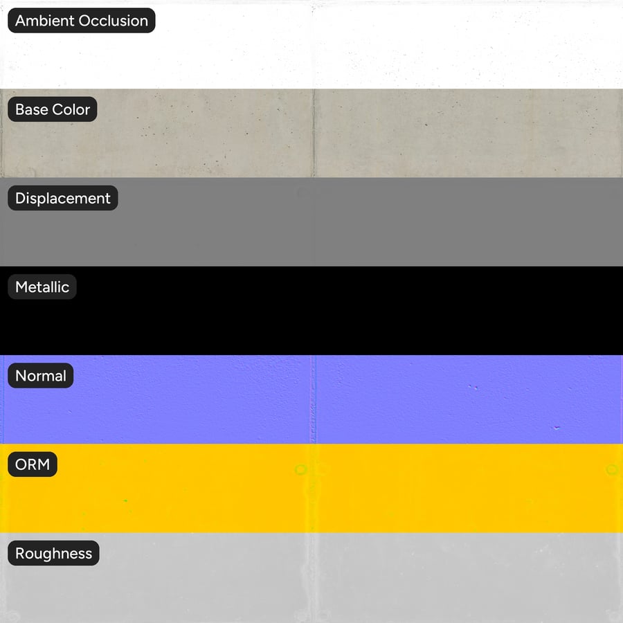 Panneau peint avec trous de fixation Texture de mur en béton