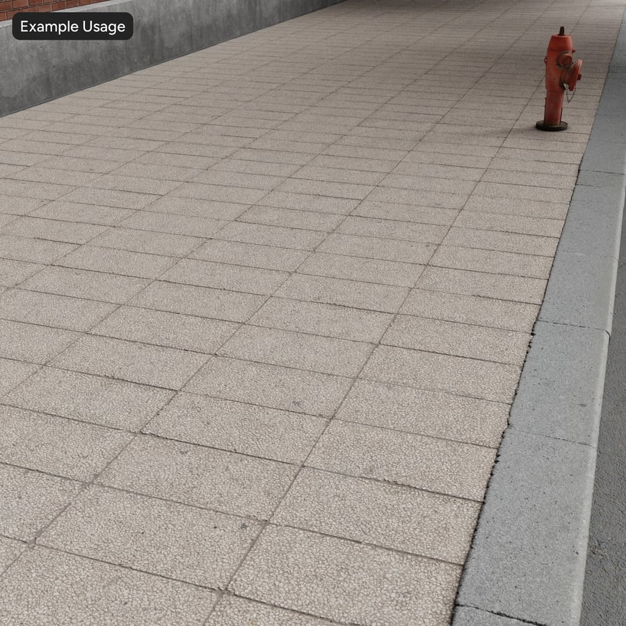 Textura de calçada de pedra retangular Pebbledash desgastada