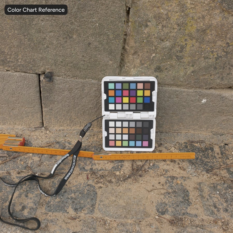 Texture de mur en blocs de grès épaufrés, beige