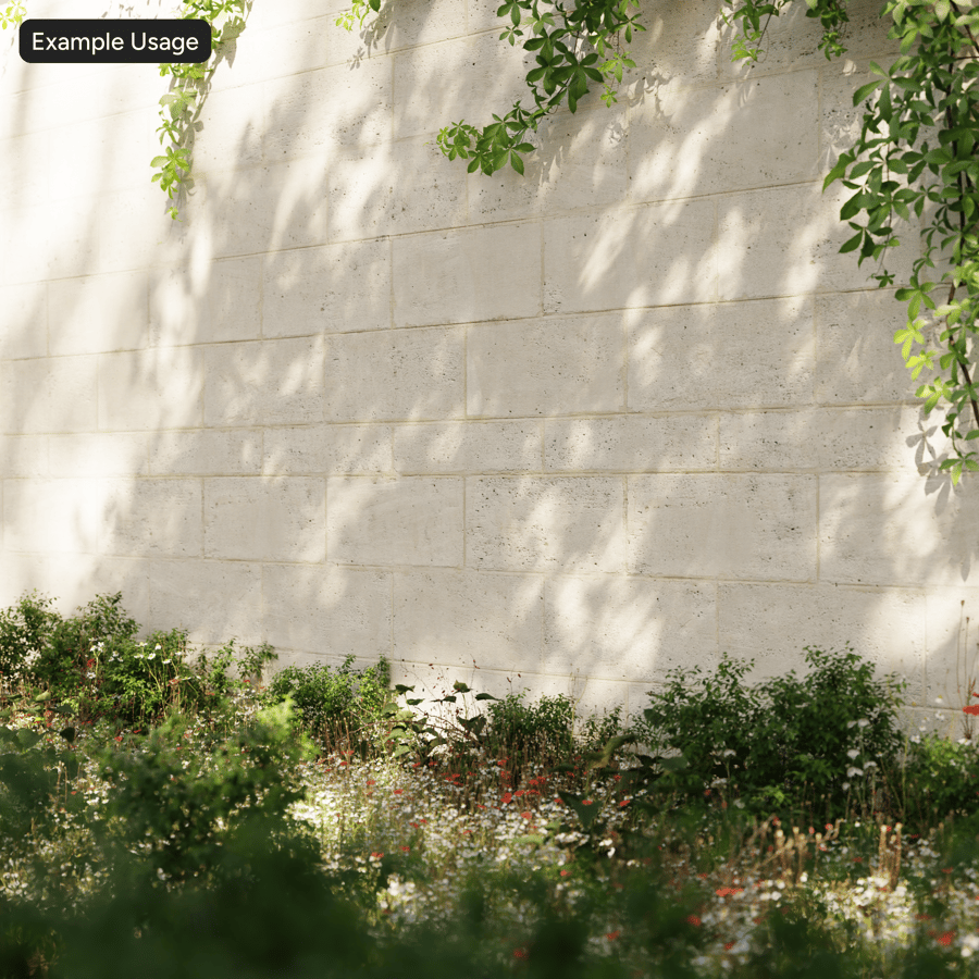 English Bond Travertine Stone Wall Texture