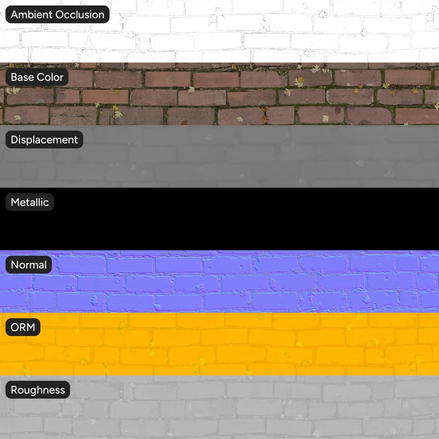 Gevallen bladeren op lopende bakstenen bestratingtextuur