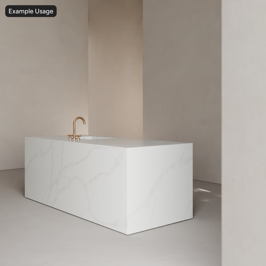 Nobel Quartz Textura de pedra polida, Branco