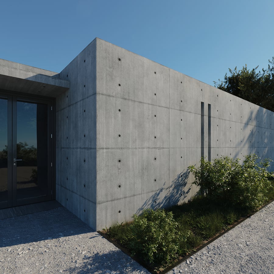 Horizontal Concrete Panel Texture