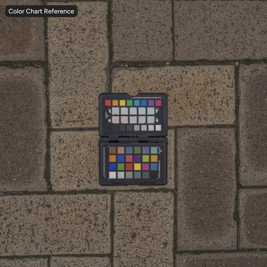 Weathered Herringbone Brick Paver Texture, Brown