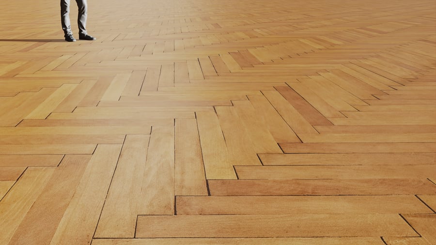 Herringbone Natural Wood Flooring Texture, Warm Tan