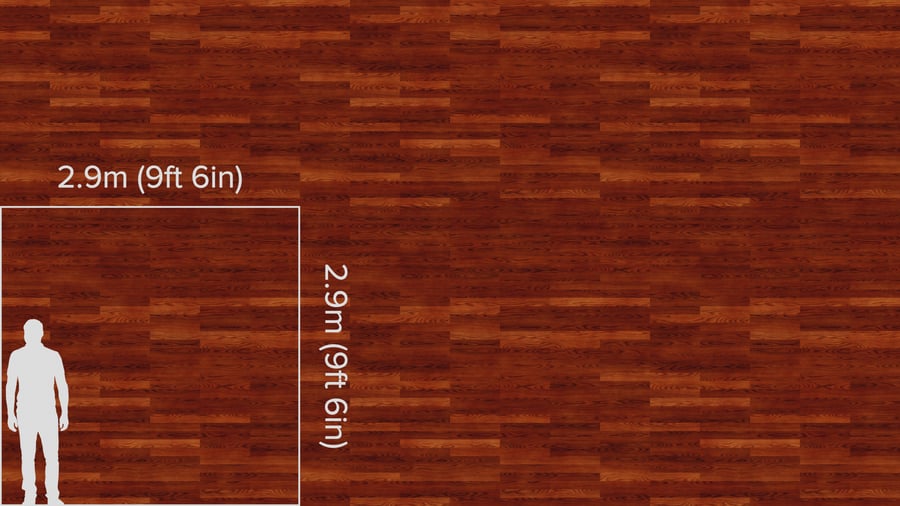 Deep Ginger Brick Bond Pattern Ash Wood Flooring Texture
