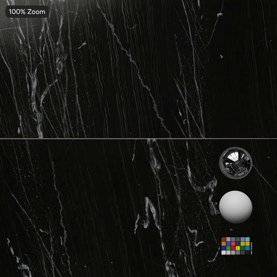 Rektangulär Marble Matte Tile Texture, svart