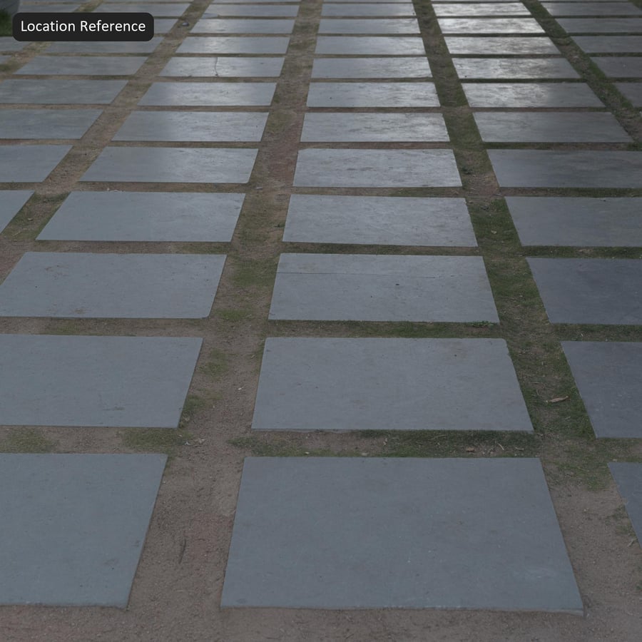 Sawn Stone Slab Paver Texture, Grey
